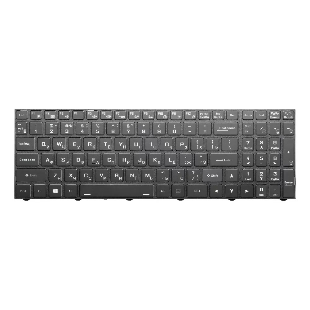 Клавиатура для GIGABYTE A5 A7 G5 G7 Черная с RGB подсветкой