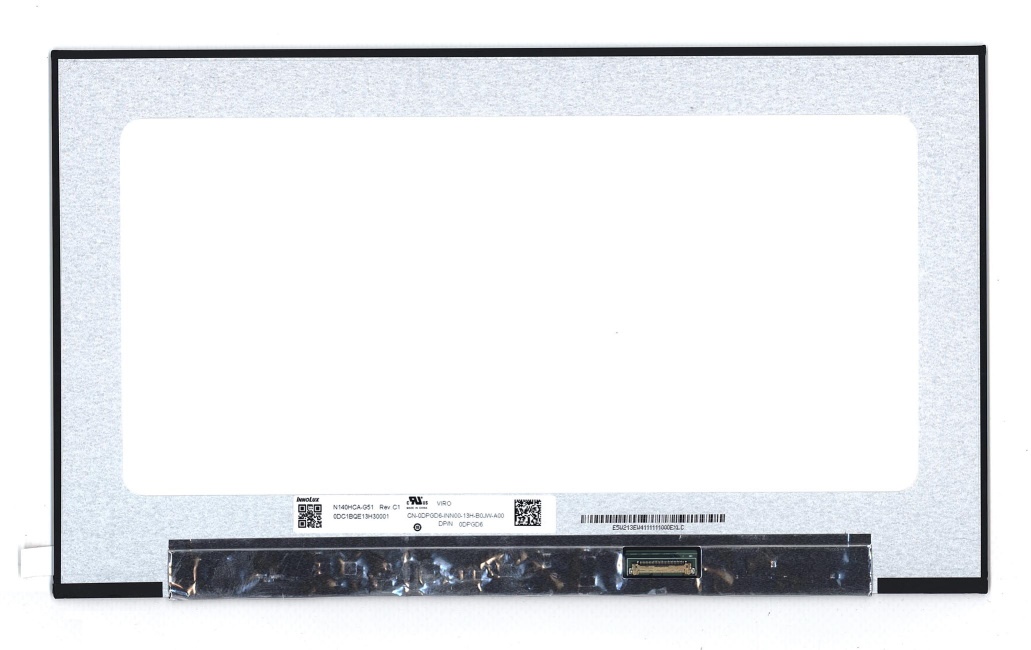 Матрица для ноутбука 14.0" LED SLIM 30 pin eDP (1920*1080) (IPS) LM140LF6L01