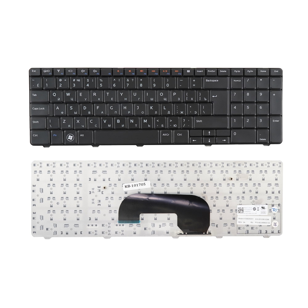 Клавиатура для ноутбука Dell Inspiron N7010 Черная