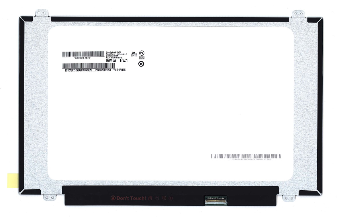 Матрица для ноутбука 14.0" LED SLIM 30 pin eDP (1920*1080) (IPS) B140HAN04.2