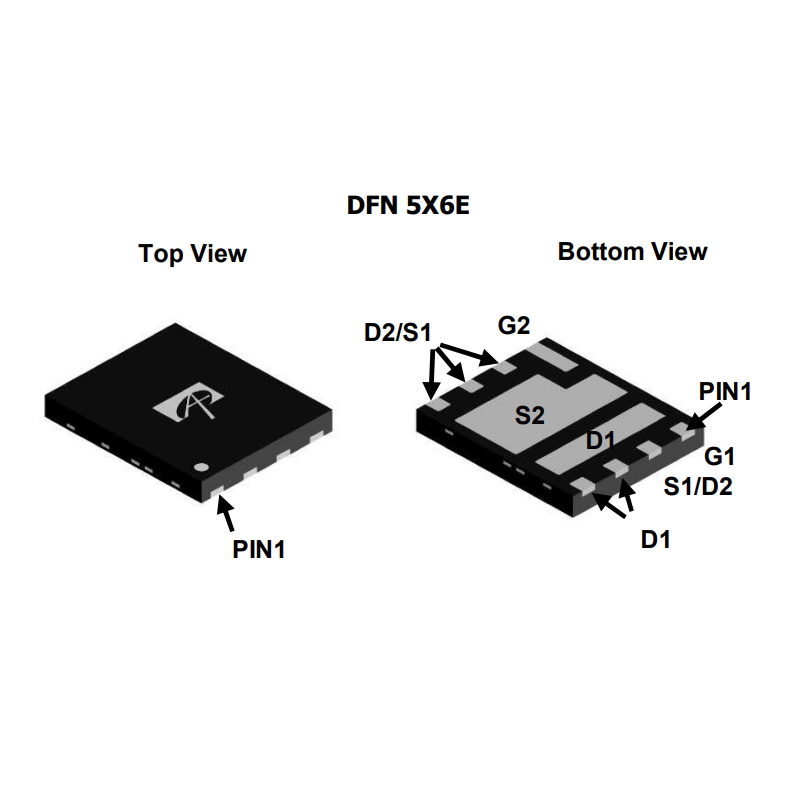 Микросхема AOE6936 Dual N-Channel MOSFET 30V 85A