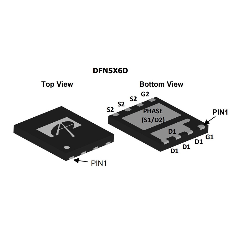 Микросхема AON6970 Dual N-Channel MOSFET 30V 58A