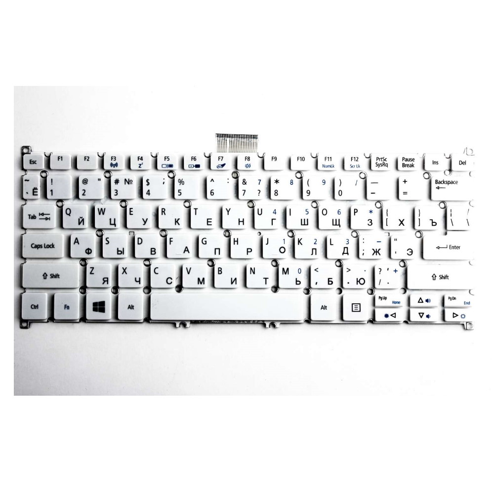 Клавиатура для ноутбука Acer Aspire V5-122P V5-132P V3-371 ES1-111 ES1-131 Белая